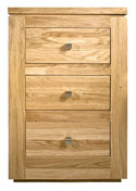YK031 Narrow Bedside Cabinet 3 Drawer