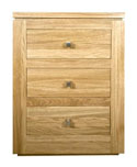 YK009 Three Drawer Bedside