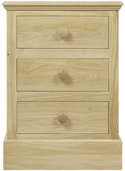 K113 3 Drawer Bedside