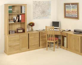 Image 1: Westminster Oak Home Office